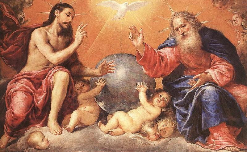PEREDA, Antonio de The Holy Trinity ga Sweden oil painting art